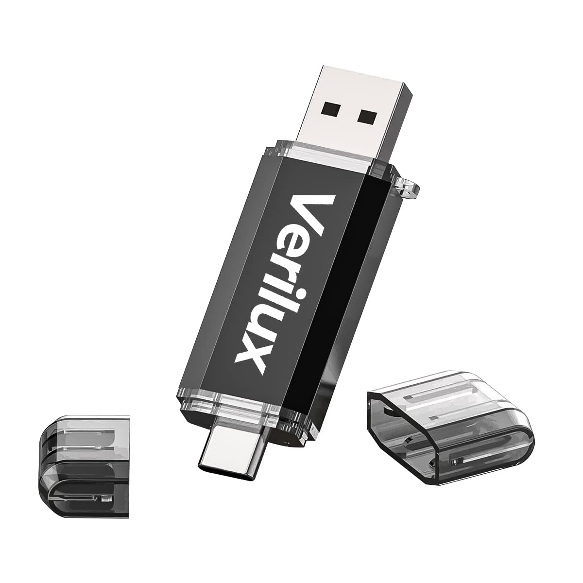 Verilux Pendrive 64GB Flash Drive 2 in 1 with USB A 3.0, USB C Interface OTG Pendrive Type C Pendrive Portable USB 3.0 Pendrive for MacBook Air/Pro, Android Mobile Phone, Pad, Laptop Computer Verilux Pendrive 64GB Flash Drive 2 in 1 with USB A 3.0, USB C Interface OTG Pendrive Type C Pendrive Portable USB 3.0 Pendrive for MacBook Air/Pro, Android Mobile Phone, Pad, Laptop Computer